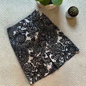 Talbots black & white skirt